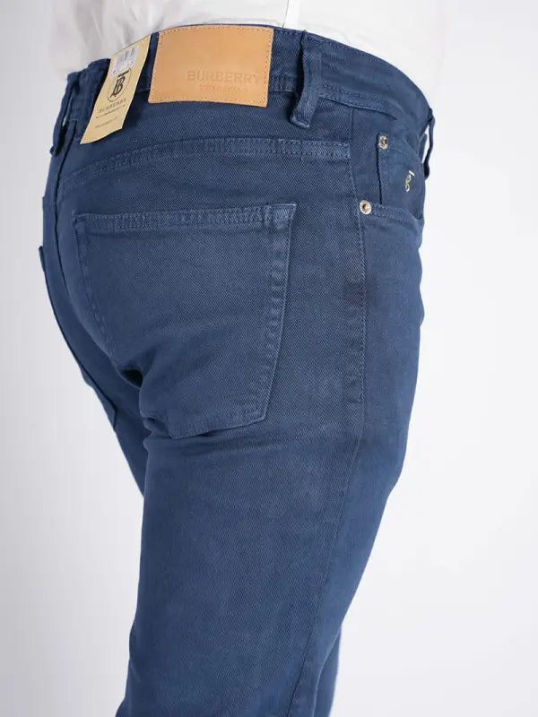 👖 Pantalon en Toile Piquée de Coton – 5 Poches Couleurs : Noir · Beige · Vert olive · Bleu roi