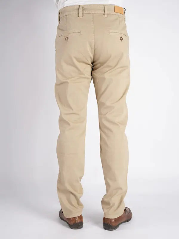 👖 Pantalon en Toile Piquée de Coton – 5 Poches Couleurs : Noir · Beige · Vert olive · Bleu roi