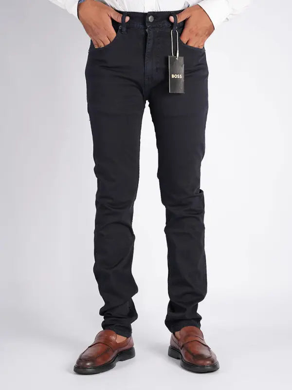 👖 Pantalon en Toile Piquée de Coton – 5 Poches Couleurs : Noir · Beige · Vert olive · Bleu roi