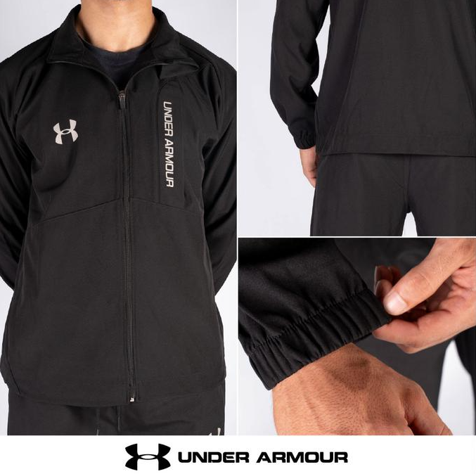 🏷️Survêtement Under Armour Noir / Bleu / Gris – Ensemble Sport & Style