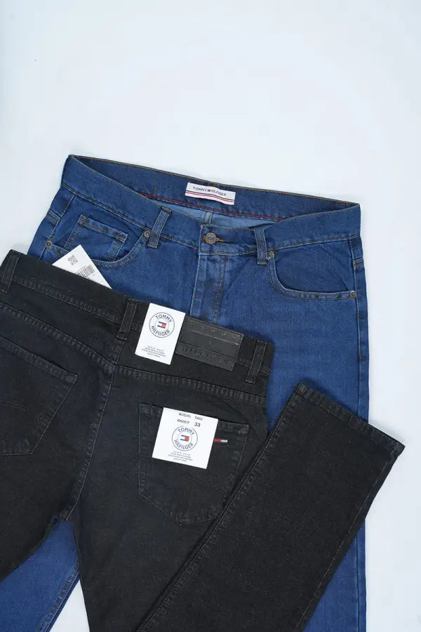 👖 Pack de 2 Jeans Tommy – Bleu & Noir