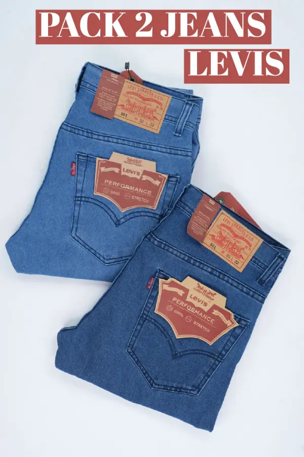 👖 Pack 2 Jeans Levi’s® 501 – Bleu & Blue Sky
