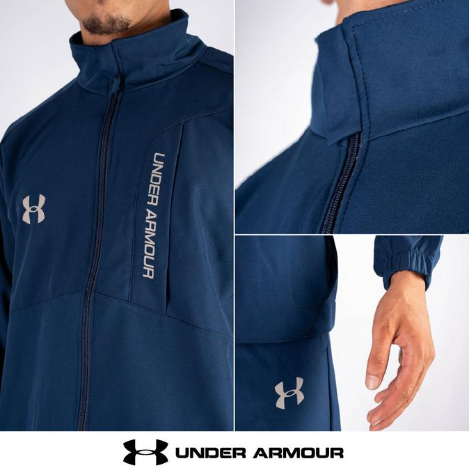 🏷️Survêtement Under Armour Noir / Bleu / Gris – Ensemble Sport & Style