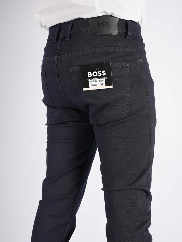 👖 Pantalon en Toile Piquée de Coton – 5 Poches Couleurs : Noir · Beige · Vert olive · Bleu roi