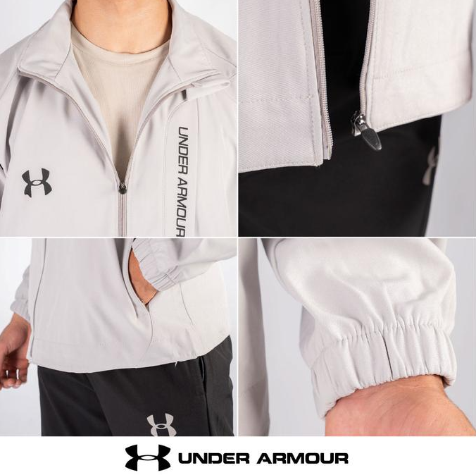 🏷️Survêtement Under Armour Noir / Bleu / Gris – Ensemble Sport & Style
