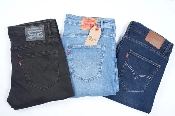 👖Pack 3 Jeans Levi’s® Premium – Bleu Foncé, Bleu Clair & Noir