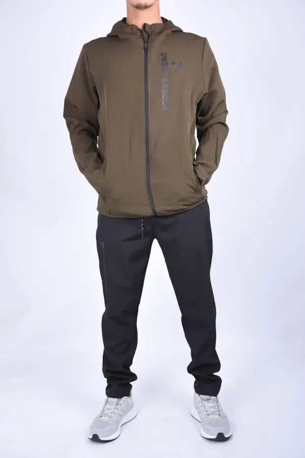 🧥 Survêtement Under Armour “Scuba” – Vert / Noir